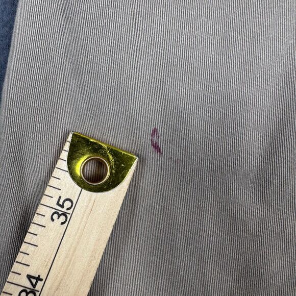 J Crew Pants Men 33x32 (Actual 32x30) Tan Beige Chino Flannel Lined Pleated - Picture 11 of 12